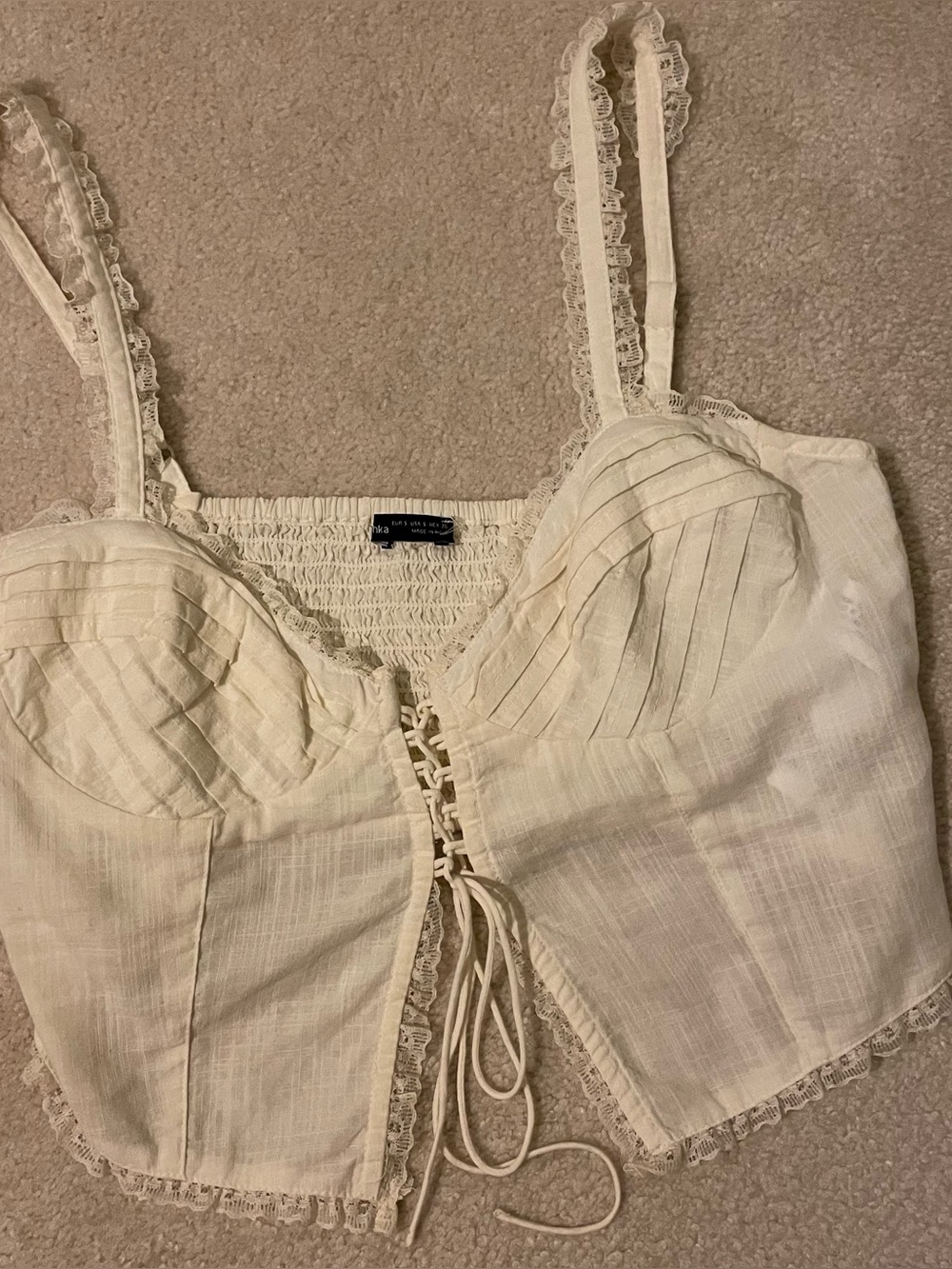 Bershka corset camisole-small NWOT